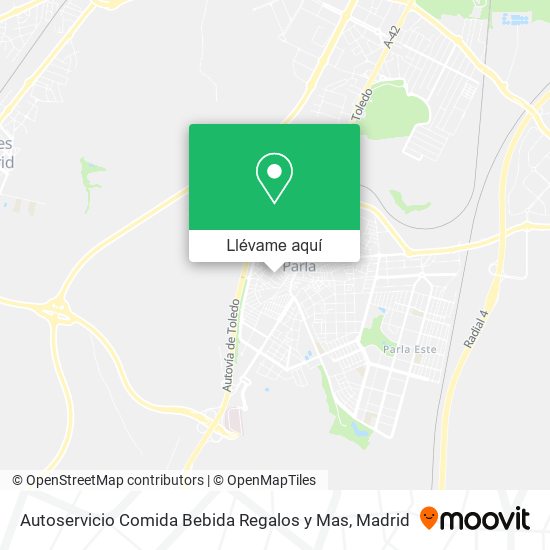 Mapa Autoservicio Comida Bebida Regalos y Mas