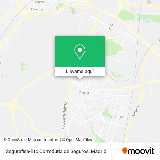 Mapa Segurafisa-Btc Correduría de Seguros