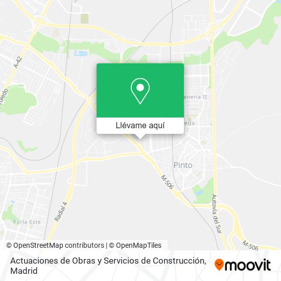 Mapa Actuaciones de Obras y Servicios de Construcción