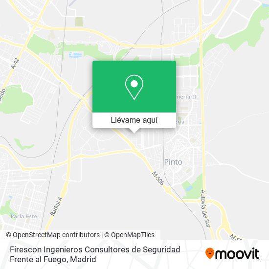Mapa Firescon Ingenieros Consultores de Seguridad Frente al Fuego