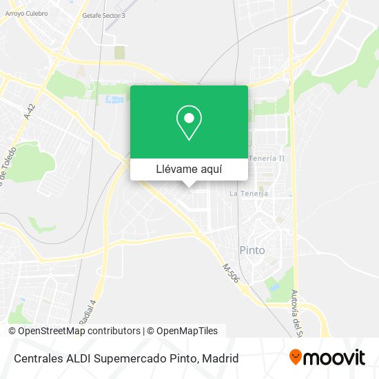 Mapa Centrales ALDI Supemercado Pinto