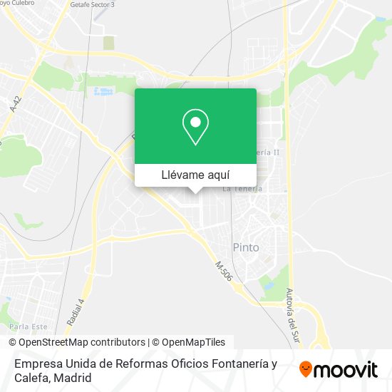 Mapa Empresa Unida de Reformas Oficios Fontanería y Calefa
