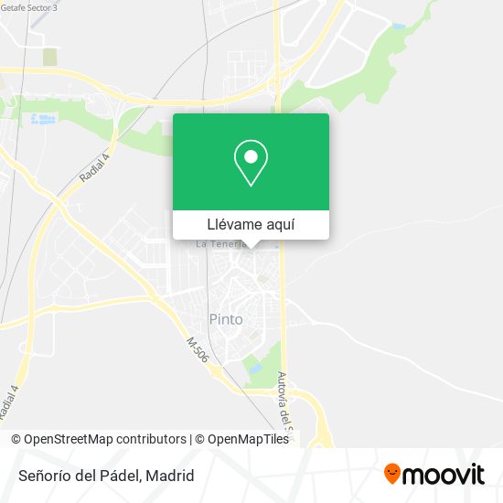 Mapa Señorío del Pádel
