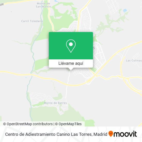 Mapa Centro de Adiestramiento Canino Las Torres