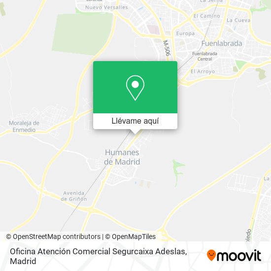 Mapa Oficina Atención Comercial Segurcaixa Adeslas