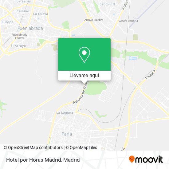 Mapa Hotel por Horas Madrid
