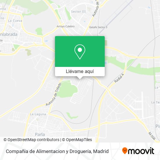 Mapa Compañia de Alimentacion y Droguería
