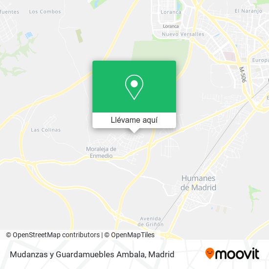 Mapa Mudanzas y Guardamuebles Ambala