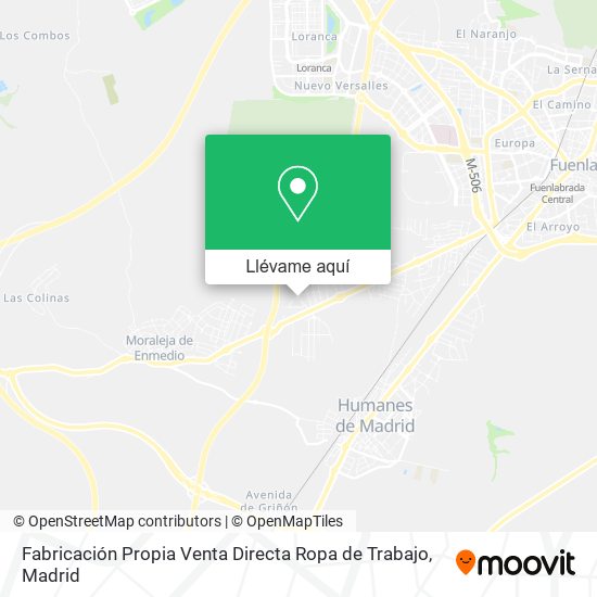 Mapa Fabricación Propia Venta Directa Ropa de Trabajo