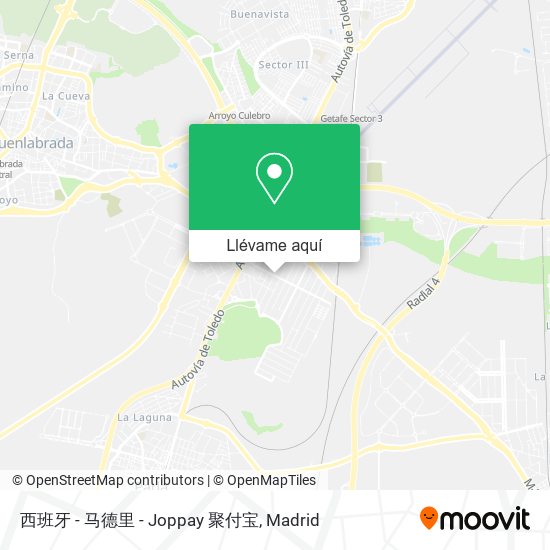 Mapa 西班牙 - 马德里 - Joppay 聚付宝