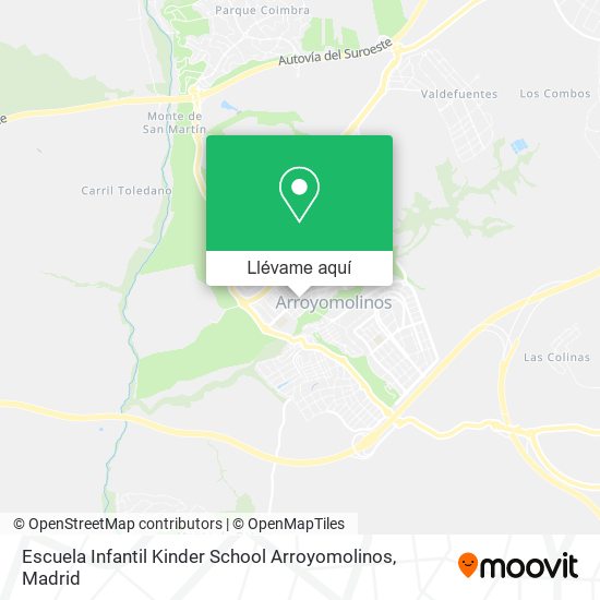 Mapa Escuela Infantil Kinder School Arroyomolinos