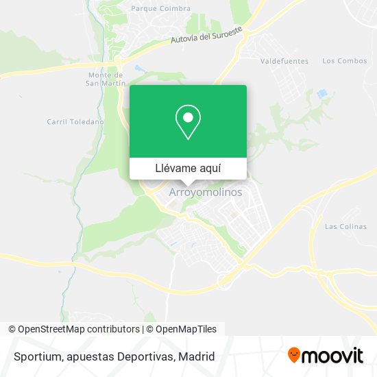 Mapa Sportium, apuestas Deportivas