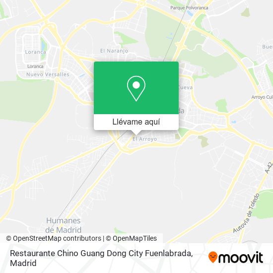 Mapa Restaurante Chino Guang Dong City Fuenlabrada