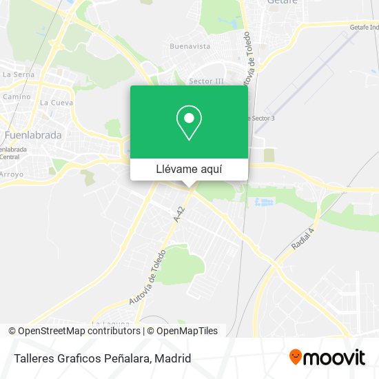 Mapa Talleres Graficos Peñalara