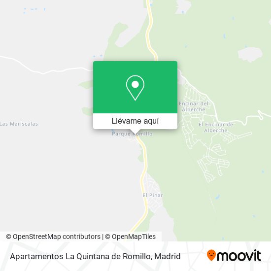 Mapa Apartamentos La Quintana de Romillo