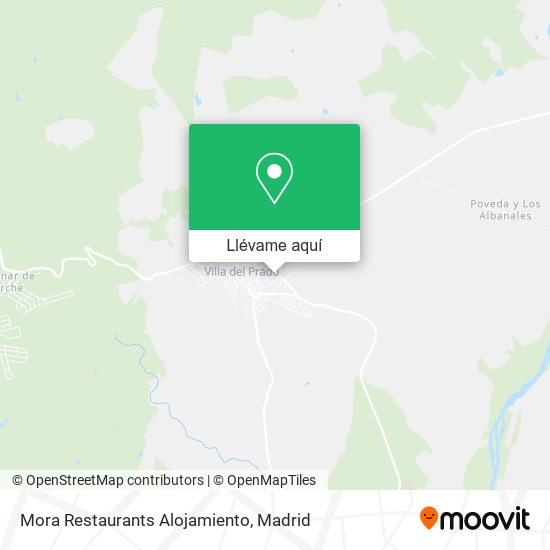 Mapa Mora Restaurants Alojamiento