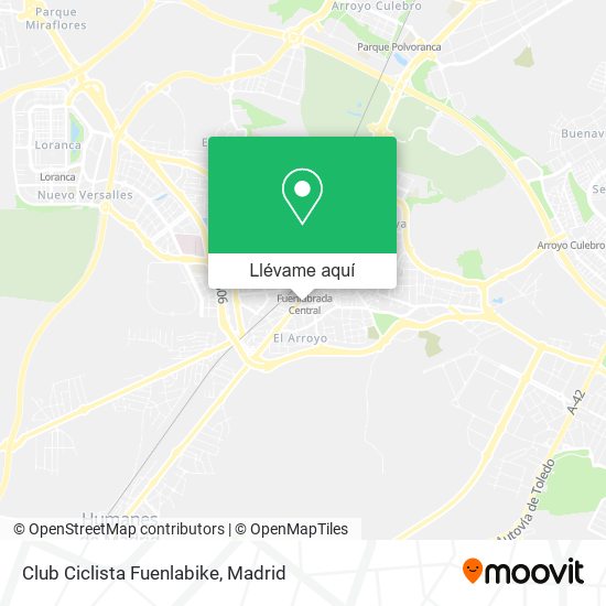 Mapa Club Ciclista Fuenlabike