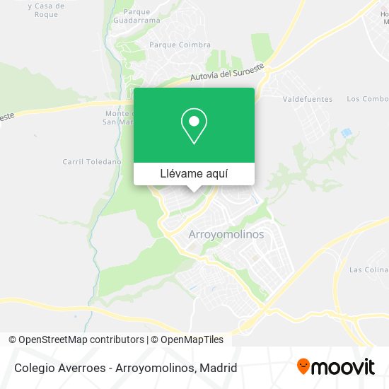 Mapa Colegio Averroes - Arroyomolinos