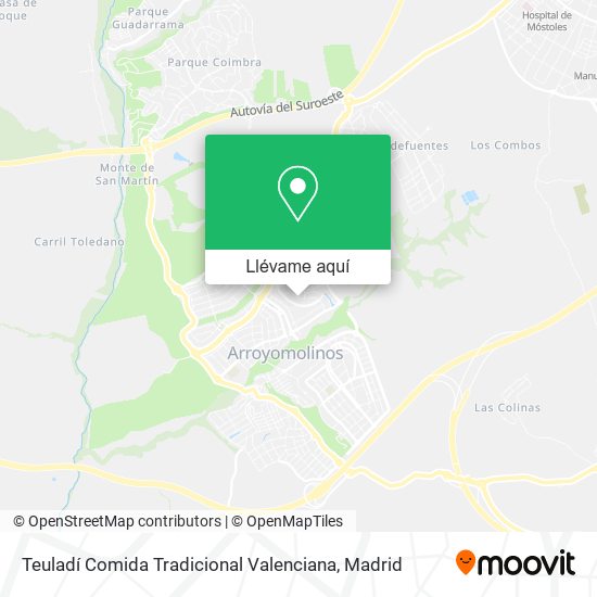 Mapa Teuladí Comida Tradicional Valenciana