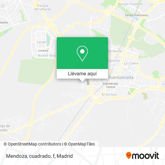 Mapa Mendoza, cuadrado, f
