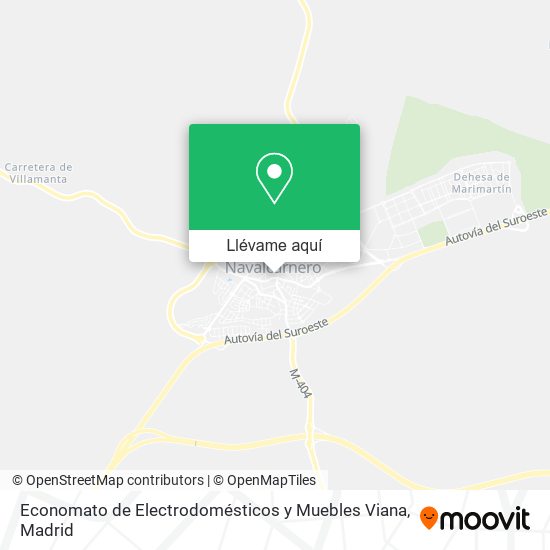 Mapa Economato de Electrodomésticos y Muebles Viana