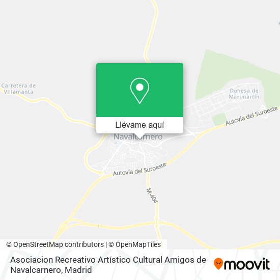 Mapa Asociacion Recreativo Artístico Cultural Amigos de Navalcarnero