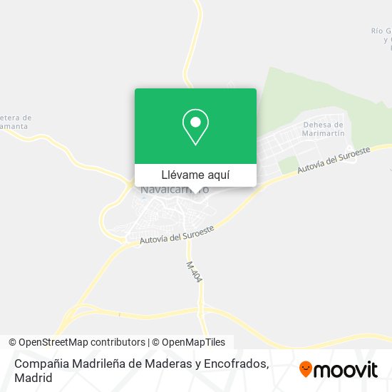 Mapa Compañia Madrileña de Maderas y Encofrados