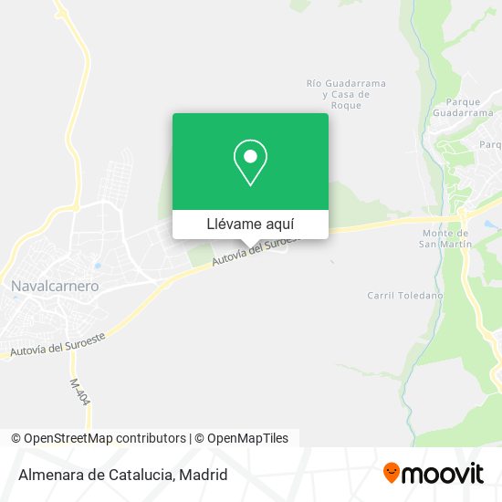 Mapa Almenara de Catalucia