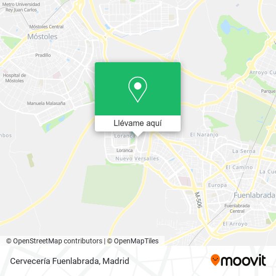 Mapa Cervecería Fuenlabrada