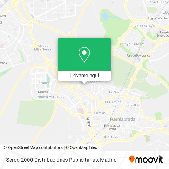 Mapa Serco 2000 Distribuciones Publicitarias