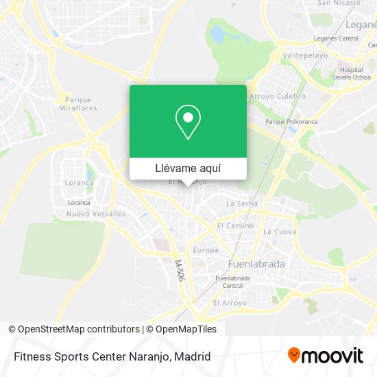 Mapa Fitness Sports Center Naranjo