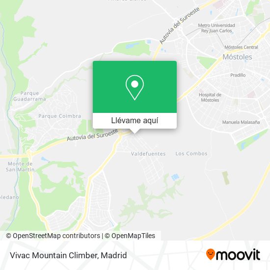 Mapa Vivac Mountain Climber