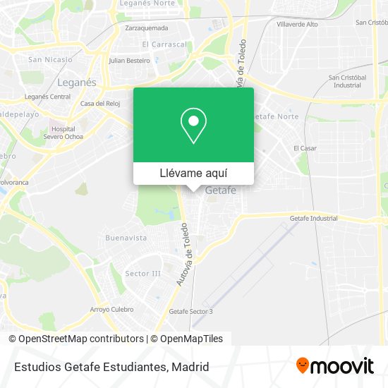 Mapa Estudios Getafe Estudiantes