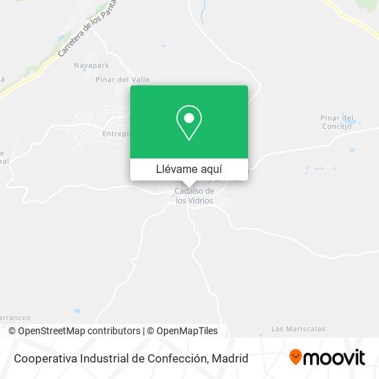 Mapa Cooperativa Industrial de Confección