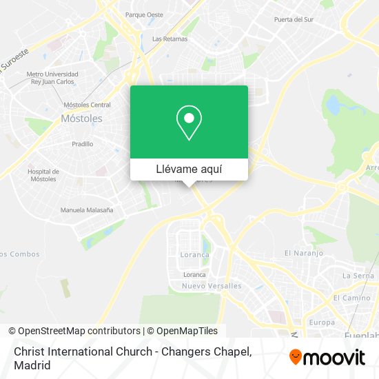 Mapa Christ International Church - Changers Chapel