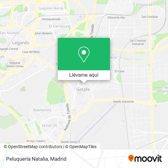Mapa Peluquería Natalia