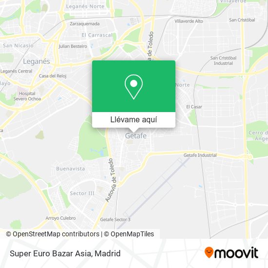Mapa Super Euro Bazar Asia