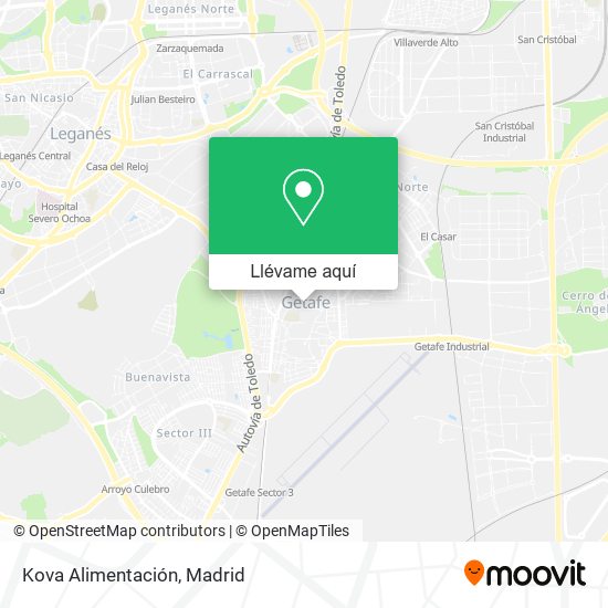 Mapa Kova Alimentación