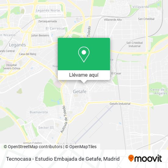 Mapa Tecnocasa - Estudio Embajada de Getafe