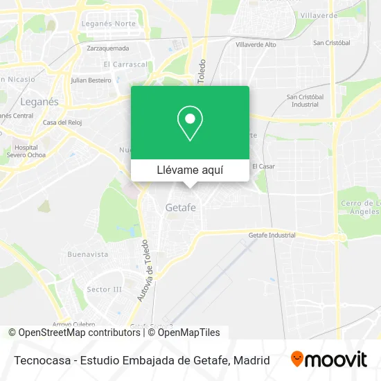 Mapa Tecnocasa - Estudio Embajada de Getafe