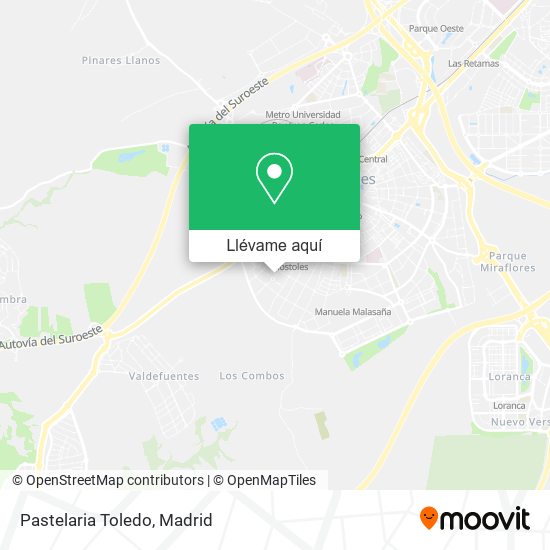 Mapa Pastelaria Toledo