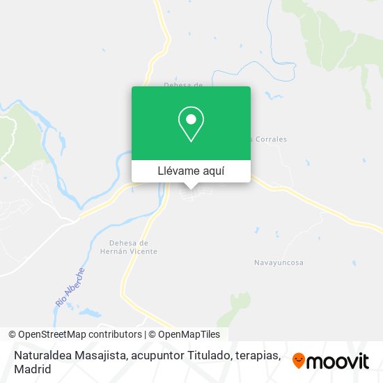 Mapa Naturaldea Masajista, acupuntor Titulado, terapias