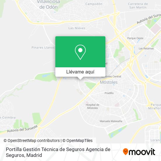 Mapa Portilla Gestión Técnica de Seguros Agencia de Seguros