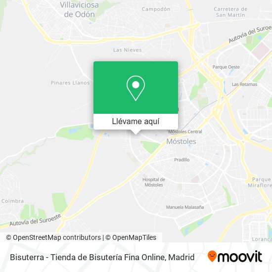 Mapa Bisuterra - Tienda de Bisutería Fina Online