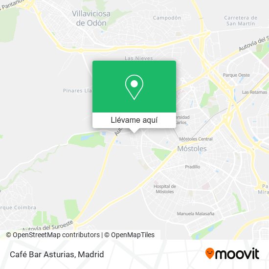 Mapa Café Bar Asturias
