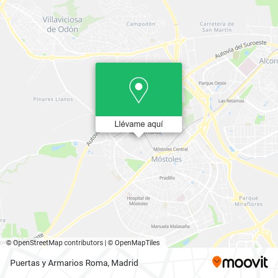 Mapa Puertas y Armarios Roma