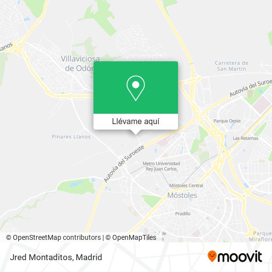 Mapa Jred Montaditos
