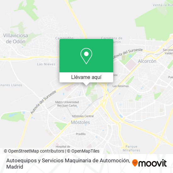 Mapa Autoequipos y Servicios Maquinaria de Automoción