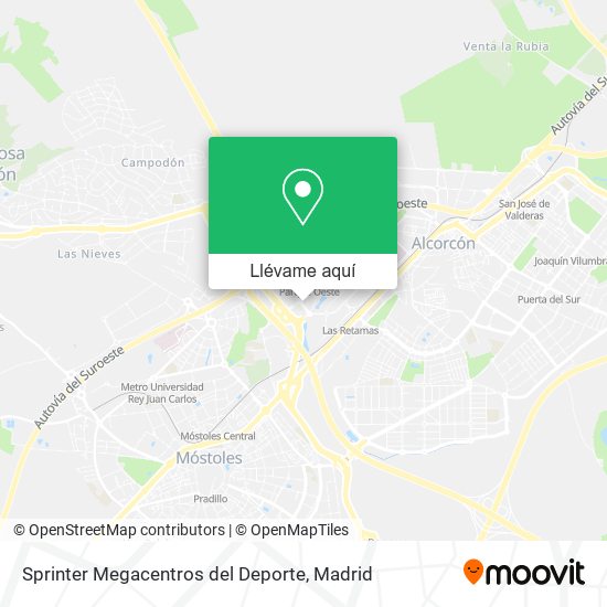 Mapa Sprinter Megacentros del Deporte
