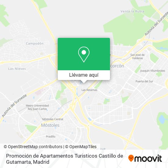Mapa Promoción de Apartamentos Turisticos Castillo de Gutamarta
